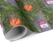 Hirschjäger in Wäldern Geschenkpapier (Rolleneckpunkt)