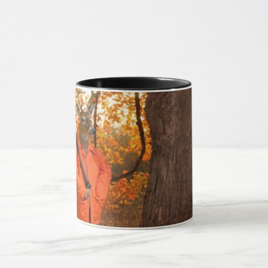 Hirschjäger in Wäldern Tasse (Zentrum)