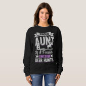 Hirschjäger Jägersaison Huntsman Tante Sweatshirt (Vorne ganz)