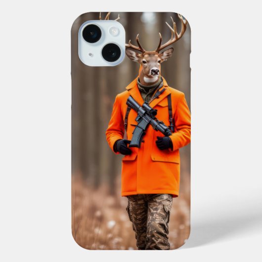 Hirschjäger mit Rifle Case-Mate iPhone Hülle (Rückseite)