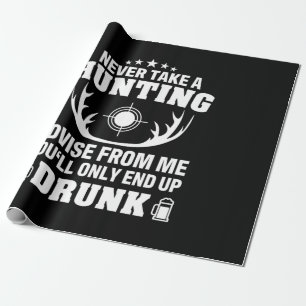 Hirschjäger trinken geschenkpapier