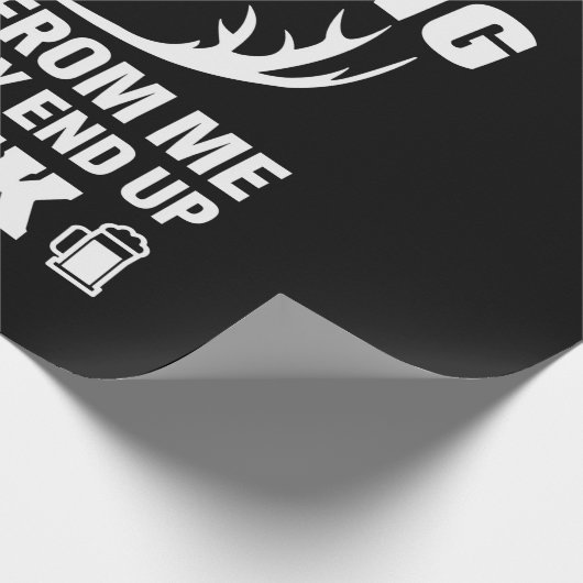 Hirschjäger trinken geschenkpapier (Ecke)