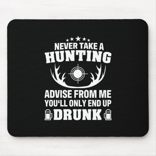 Hirschjäger trinken mousepad (Vorne)