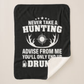 Hirschjäger trinken sherpadecke (Vorderseite)