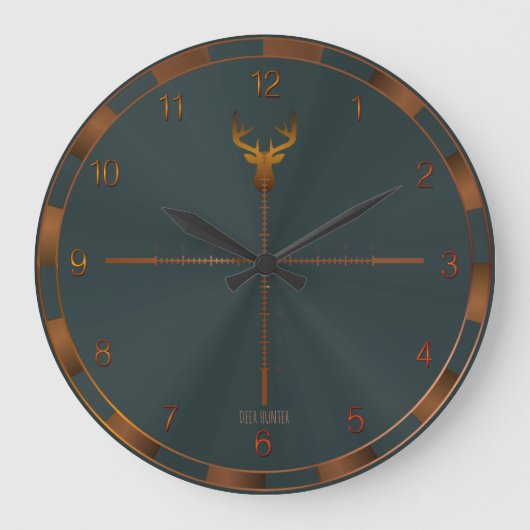 Hirschjägeruhr Große Wanduhr (Vorderseite)