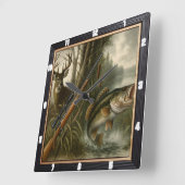 Hirschjägerwald Quadratische Wanduhr (Winkel)