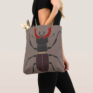 Hirschkäfer Bold Minimalist Insekt Tasche