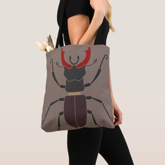 Hirschkäfer Bold Minimalist Insekt Tasche
