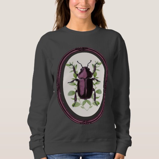 Hirschkäfer im Rahmen Sweatshirt (Vorderseite)