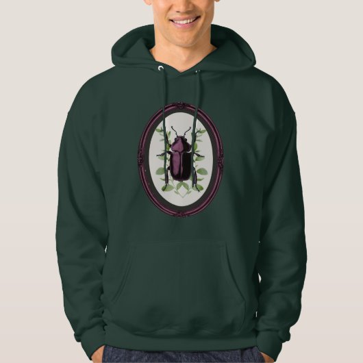 Hirschkäfer in Rahmen Hoodie (Vorderseite)