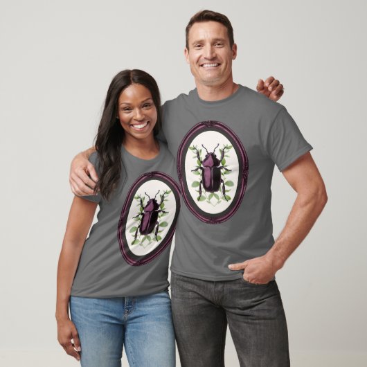 Hirschkäfer in Rahmen T-Shirt (Unisex)