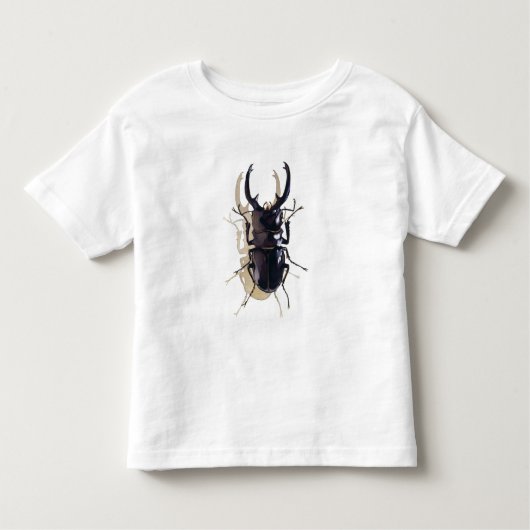 "Hirschkäfer" Insekten-Aquarell-Kunst Kleinkind T-shirt (Vorderseite)