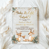 Hirschkälte im Freien Kinderdusche Acryleinladungen