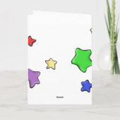 Hirschkarte Feiertagskarte (Rückseite)