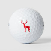 Hirschkhalet Antlers Retro Stag Antlers Vintag Golfball (Vorderseite)