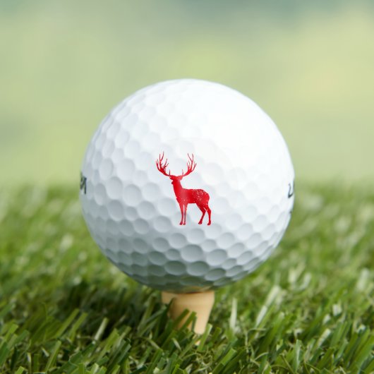 Hirschkhalet Antlers Retro Stag Antlers Vintag Golfball (Insitu T-Shirt)