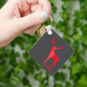 Hirschkhalet Antlers Retro Stag Antlers Vintag Schlüsselanhänger