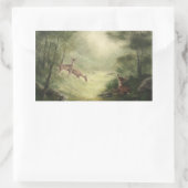 Hirschkleber Rechteckiger Aufkleber (Tasche)