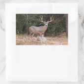 Hirschkleber Rechteckiger Aufkleber (Tasche)