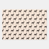 Hirschknochen Jumping Stehend Geschenkpapier Set (Vorderseite 3)