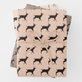 Hirschknochen Jumping Stehend Geschenkpapier Set (Beispiel)