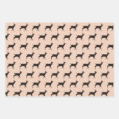 Hirschknochen Jumping Stehend Geschenkpapier Set (Vorderseite)