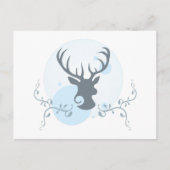 Hirschkopf-Abbildung Postkarte (Vorderseite)