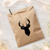 Hirschkopf Antlers Rustikales Land Moderner Gefall Geschenktütchen (Ausgeschnitten)