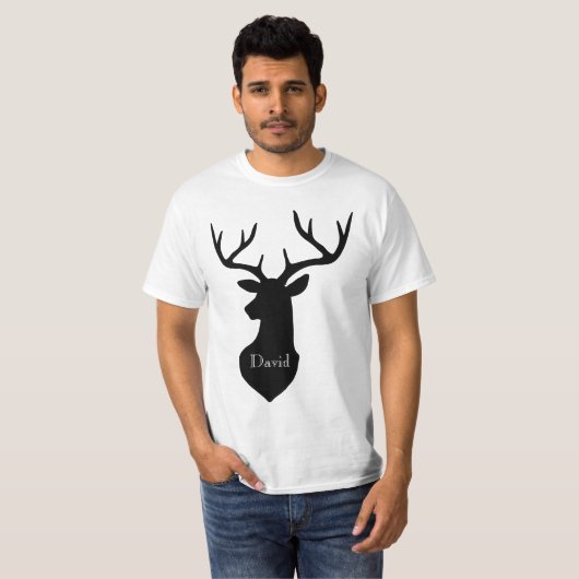 Hirschkopf Buck T-Shirt (Vorne ganz)