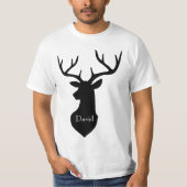 Hirschkopf Buck T-Shirt (Vorderseite)
