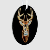 Hirschkopf digitaler Energie Geist Ornament (Vorderseite)