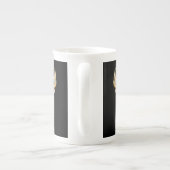 Hirschkopf digitaler Energie Geist Porzellantasse (Rückseite)