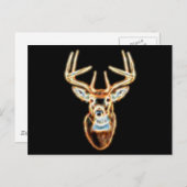 Hirschkopf digitaler Energie Geist Postkarte (Vorne/Hinten)