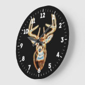 Hirschkopf Energie auf einem Große Wanduhr (Winkel)