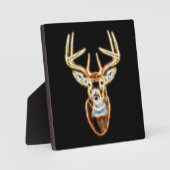 Hirschkopf Energie Geist Fotoplatte (Vorderseite)