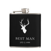 Hirschkopf Flachmann (Vorderseite)