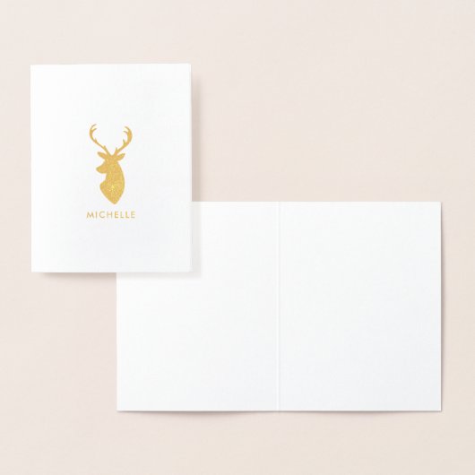 Hirschkopf Folienkarte (Anzeige)