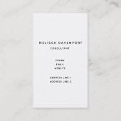 Hirschkopf mit Antlers - Kariert roter Rustikal Visitenkarte (Rückseite)