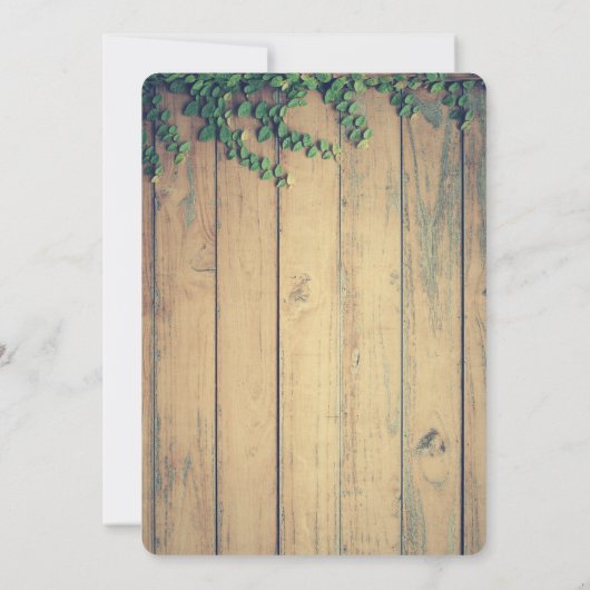 Hirschkopf mit Antlers - Roter Karierter Rustikale Einladung (Rückseite)