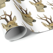 Hirschkopf mit kleinen Antlern #1 Geschenkpapier (Rolleneckpunkt)
