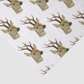 Hirschkopf mit kleinen Antlern #1 Seidenpapier (Detail)