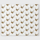 Hirschkopf mit mittleren Antlern #1 Geschenkpapier (Flach)