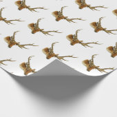 Hirschkopf mit mittleren Antlern #1 Geschenkpapier (Ecke)