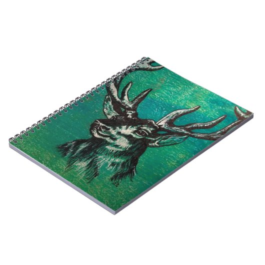 Hirschkopf Notizblock (Linke Seite)