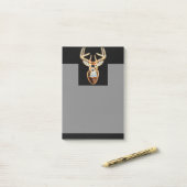 Hirschkopf reiner Energie Geist Post-it Klebezettel (Auf Schreibtisch)