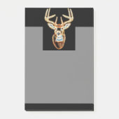 Hirschkopf reiner Energie Geist Post-it Klebezettel (Vorderseite)