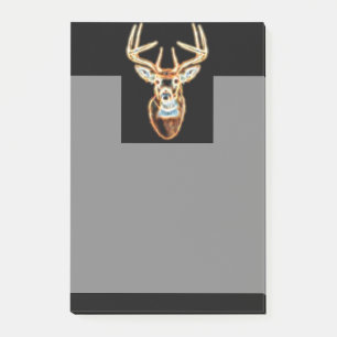 Hirschkopf reiner Energie Geist Post-it Klebezettel