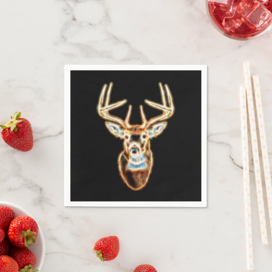 Hirschkopf reiner Energie Geist Serviette (Beispiel)