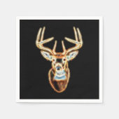 Hirschkopf reiner Energie Geist Serviette (Vorderseite)