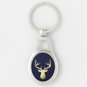 Hirschkopf Schlüsselanhänger (Vorderseite)